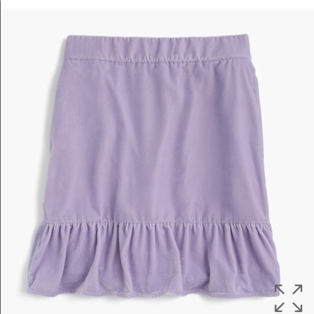 J. Crew Peplum Velvet Skirt